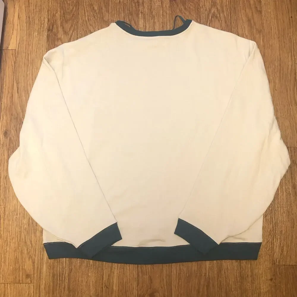NWOT We the Free / Free People Classic Crew Colorblock Sweatshirt in Tea Combo - Picture 9 of 14
